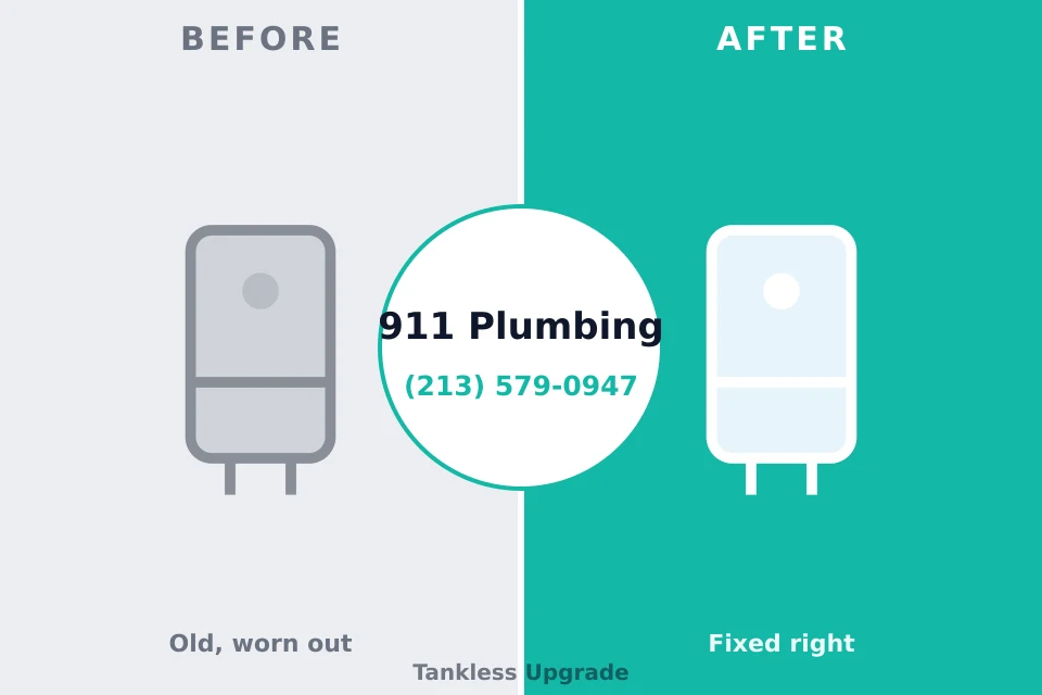 Before and after: plumbing repair Lisbon, OH